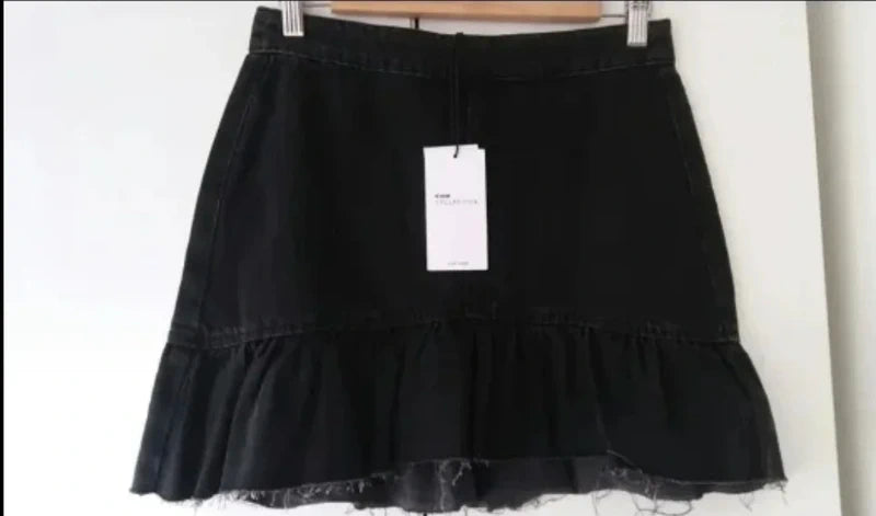 Falda easy wear vaquera negra