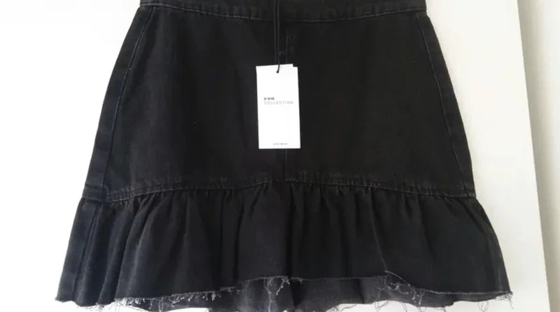 Falda easy wear vaquera negra
