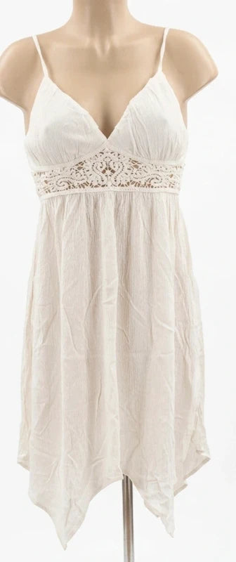 Vestido blanco bohemio tirantes finos