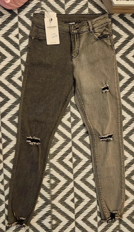 Pantalones vaqueros pitillo tiro alto originales