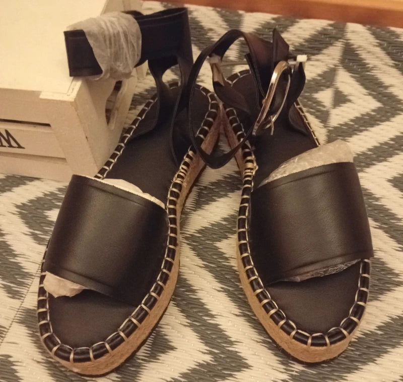 Sandalias Asos Design plataforma esparto