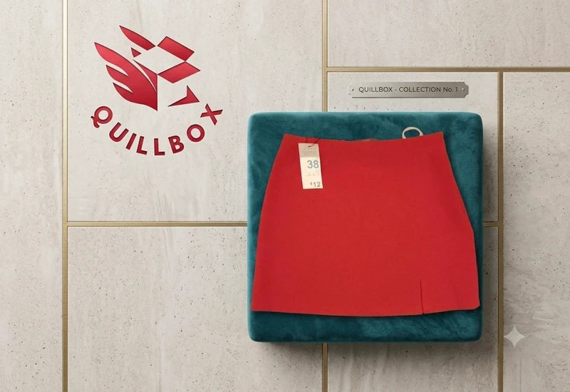 Falda corta roja corte A