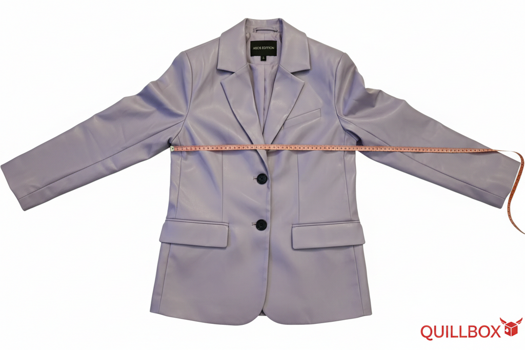 ASOS DESIGN Lilac Faux Leather Blazer