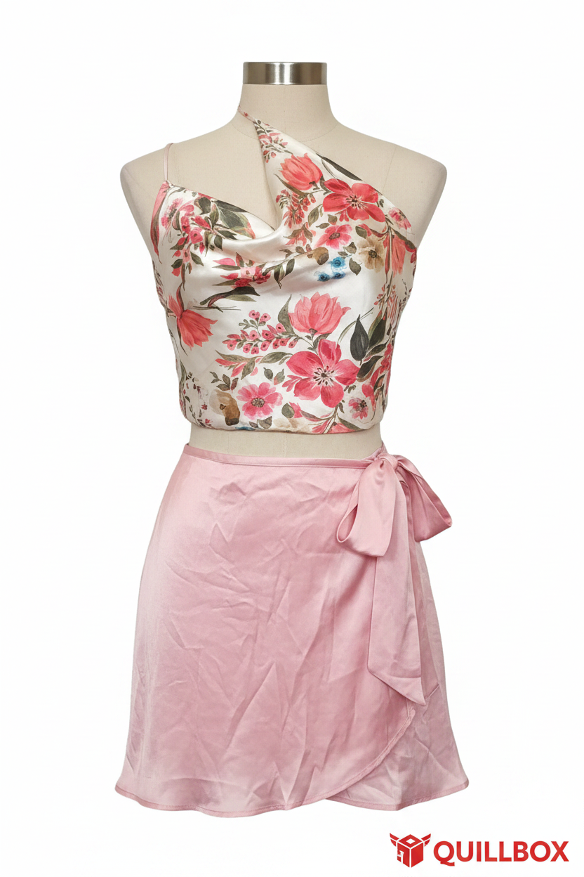 Zara Viscose One-Size Pink Skirt