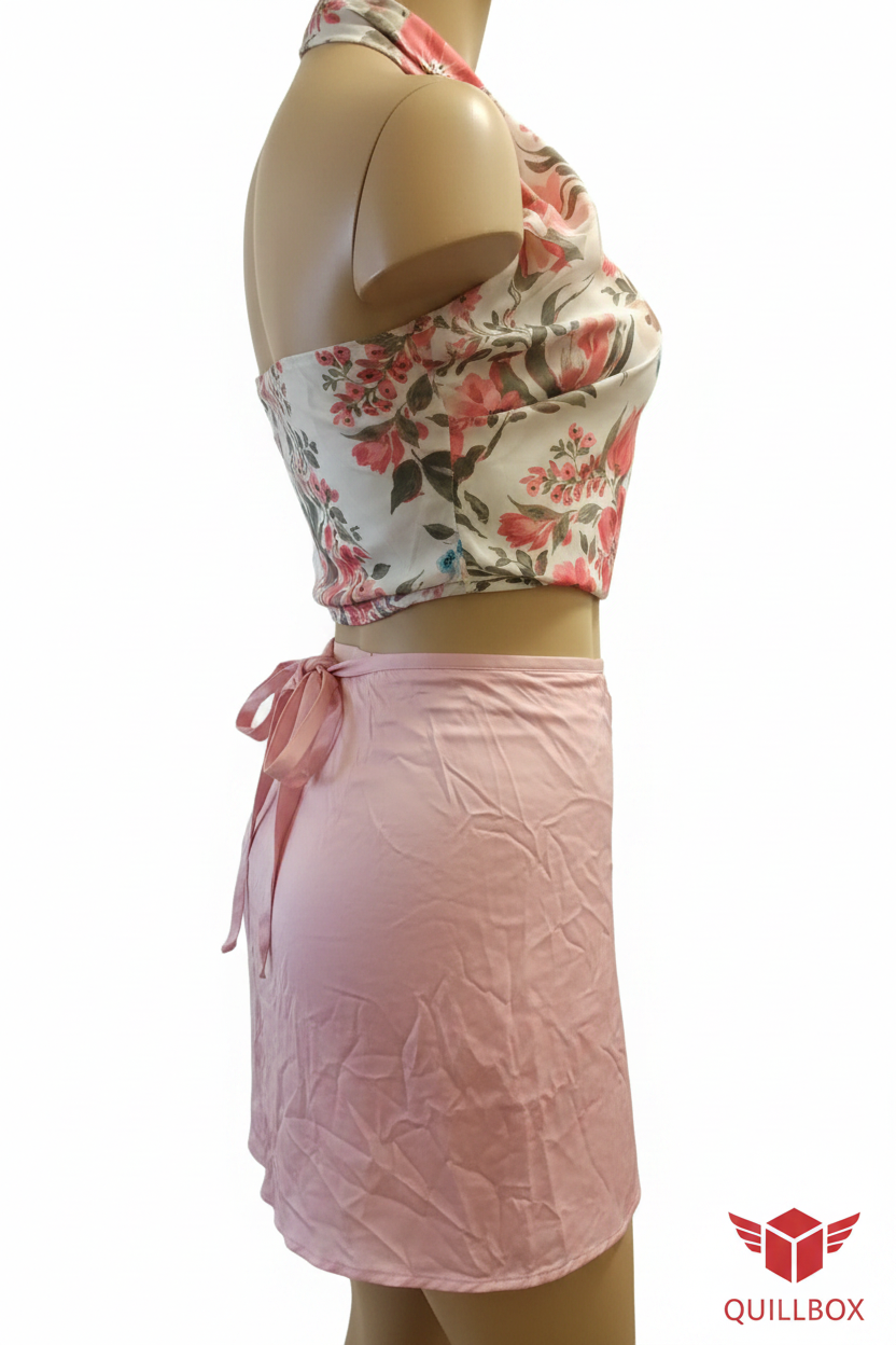 Zara Viscose One-Size Pink Skirt