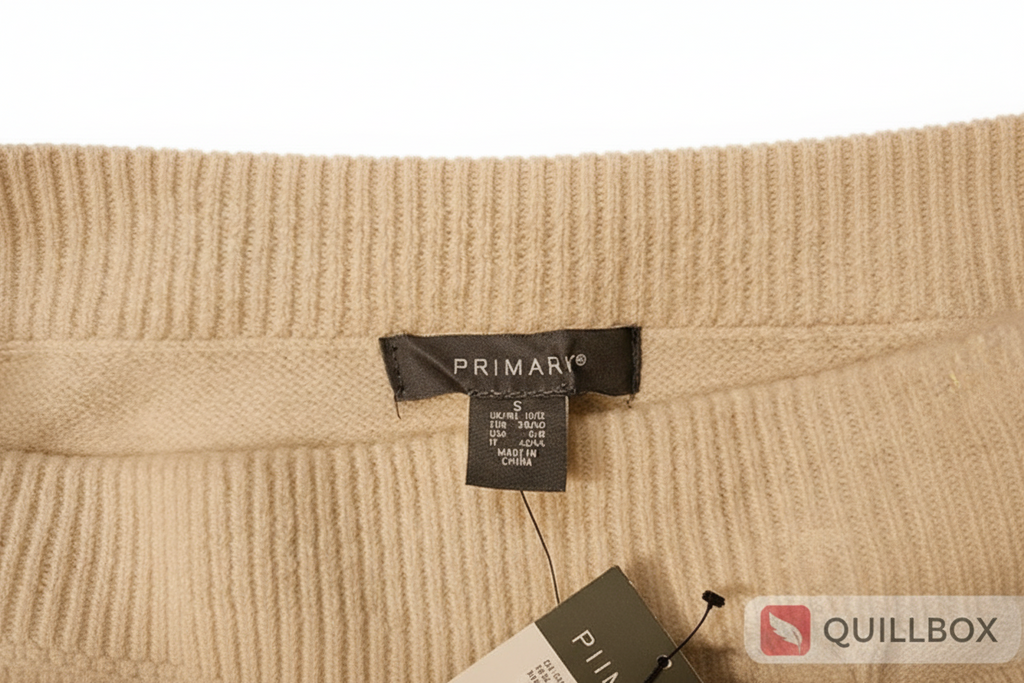 Falda punto beige