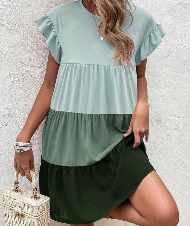 Vestido Smock fruncido de gasa !!