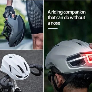 Casco bici LED - Negro mate