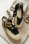 Alpargatas B&W Beige y Negras