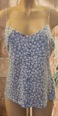 Floral adjustable spaghetti strap top