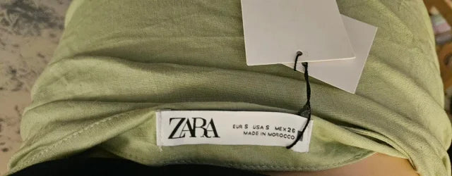 Zara Draped Linen Midi Skirt One Size