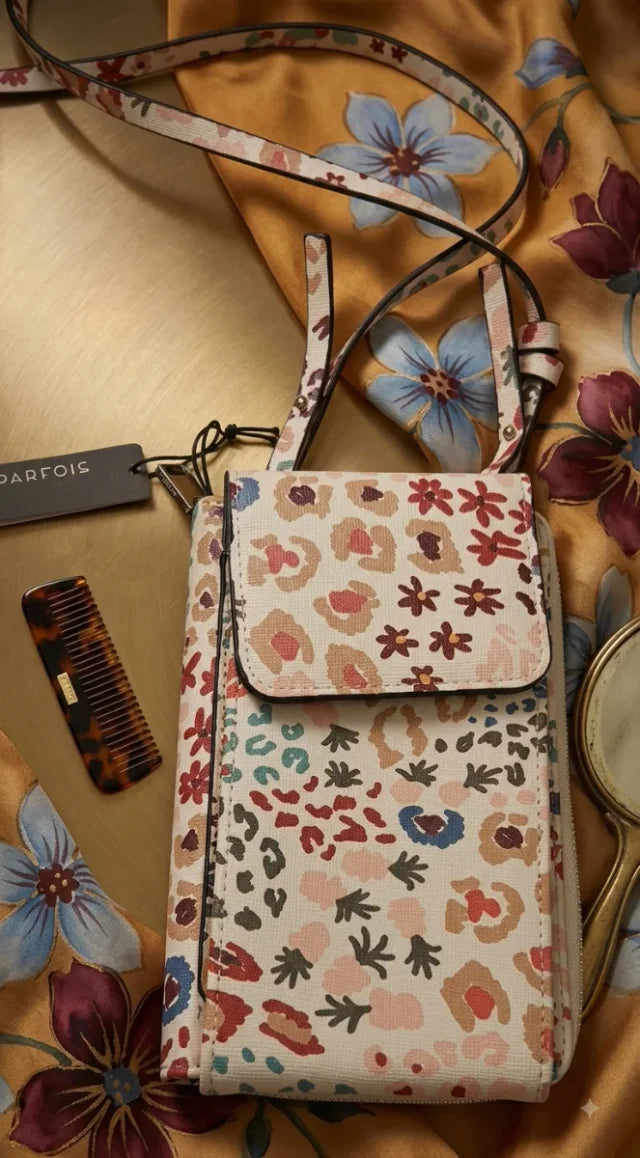 Parfois printed crossbody mobile bag