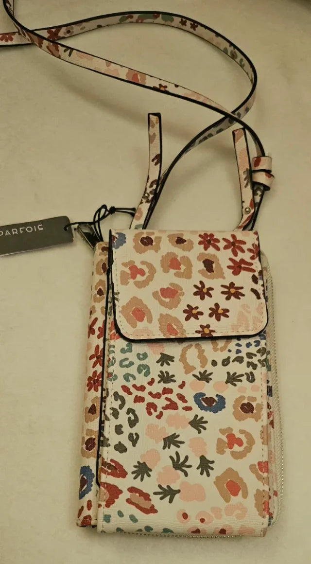 Parfois printed crossbody mobile bag