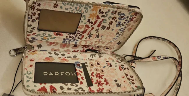 Parfois printed crossbody mobile bag