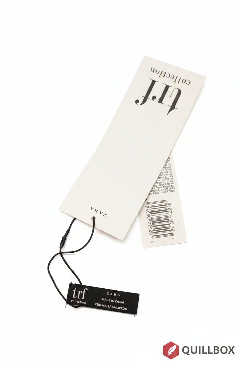 Etiquetas Zara TRF Collection EUR M Made in China