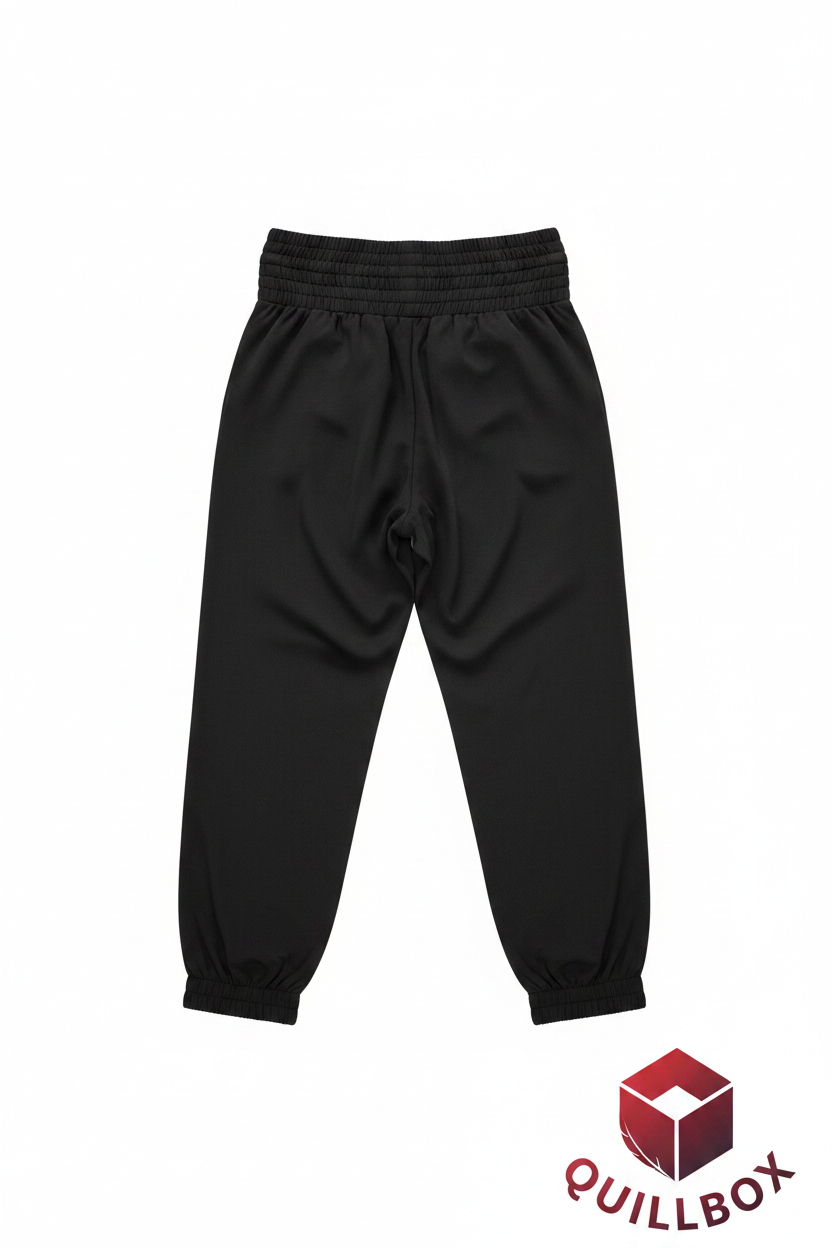 Jogger negro SHEIN Curve 2XL - vista trasera puños elásticos