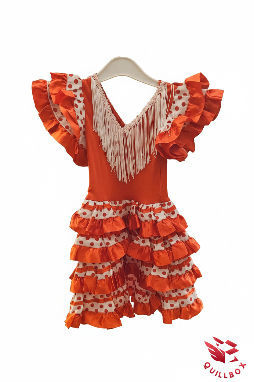 Traje flamenca infantil - vista frontal