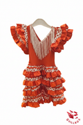 Traje flamenca infantil - vista frontal