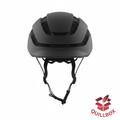 Casco bicicleta negro mate Lanova W-038 - vista frontal ventilación visera