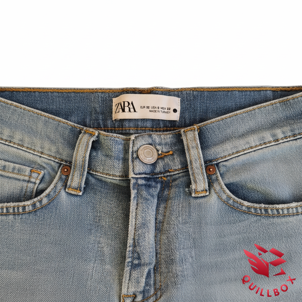 Vaqueros skinny azul roto - etiqueta talla