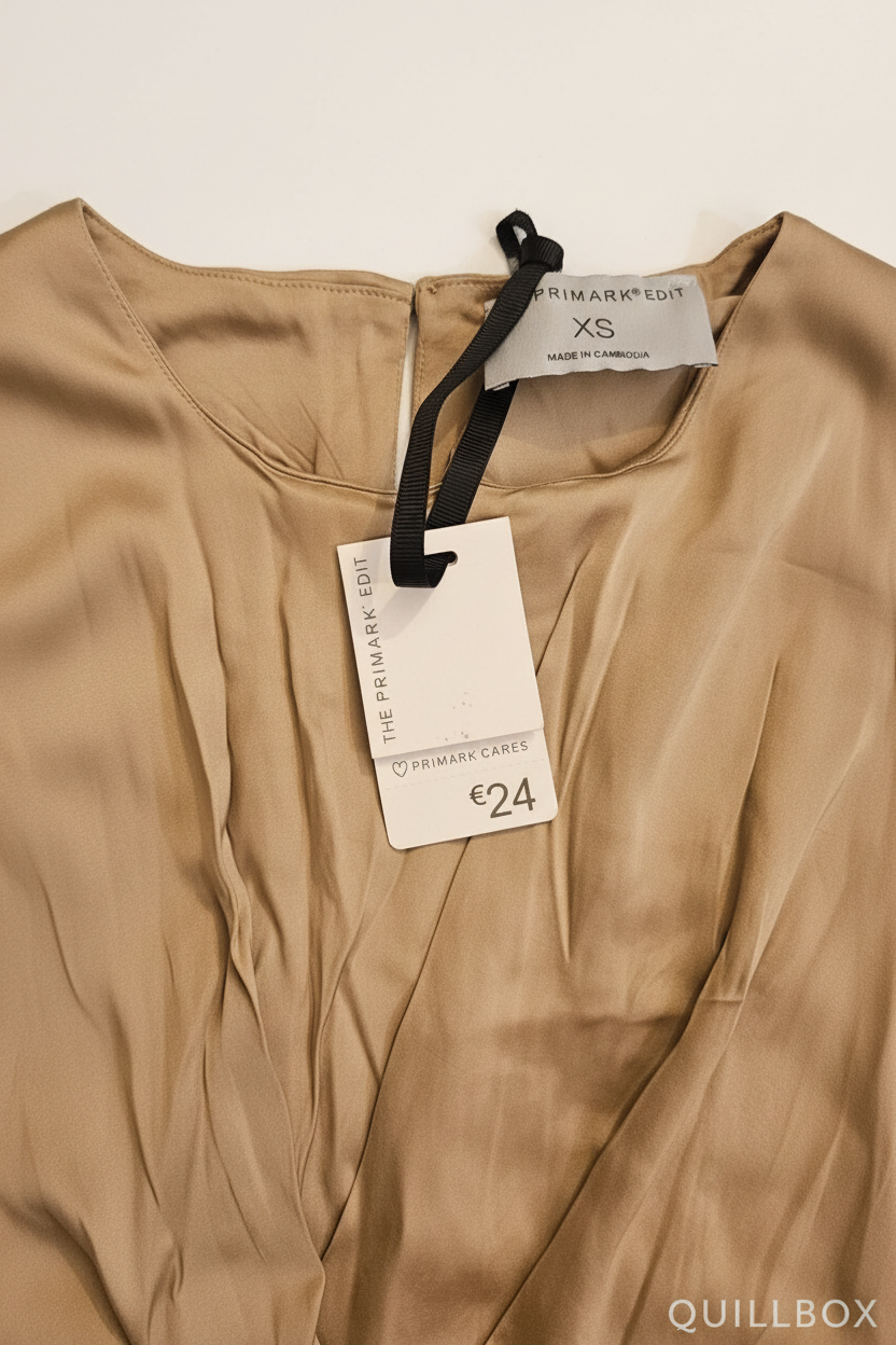 Vestido midi satén dorado - detalle espalda