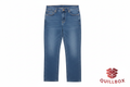 Jeans cropped azul medio JEANS WEAR - vista frontal corte recto