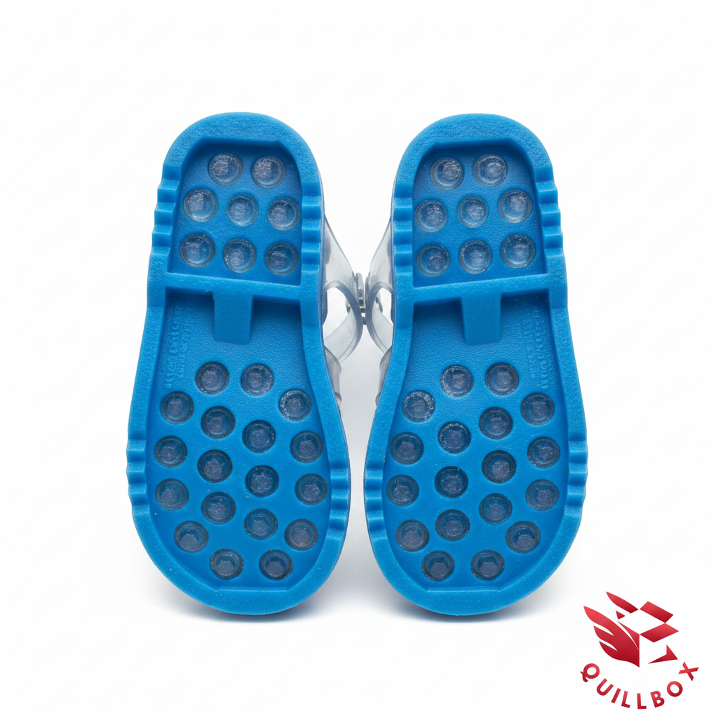 Sandalias gelatina azul - suela