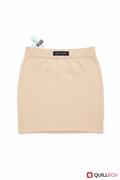 Falda punto beige