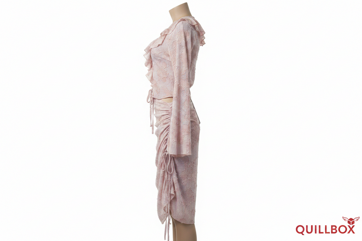 Pink Floral Rosas de Abril Set XS