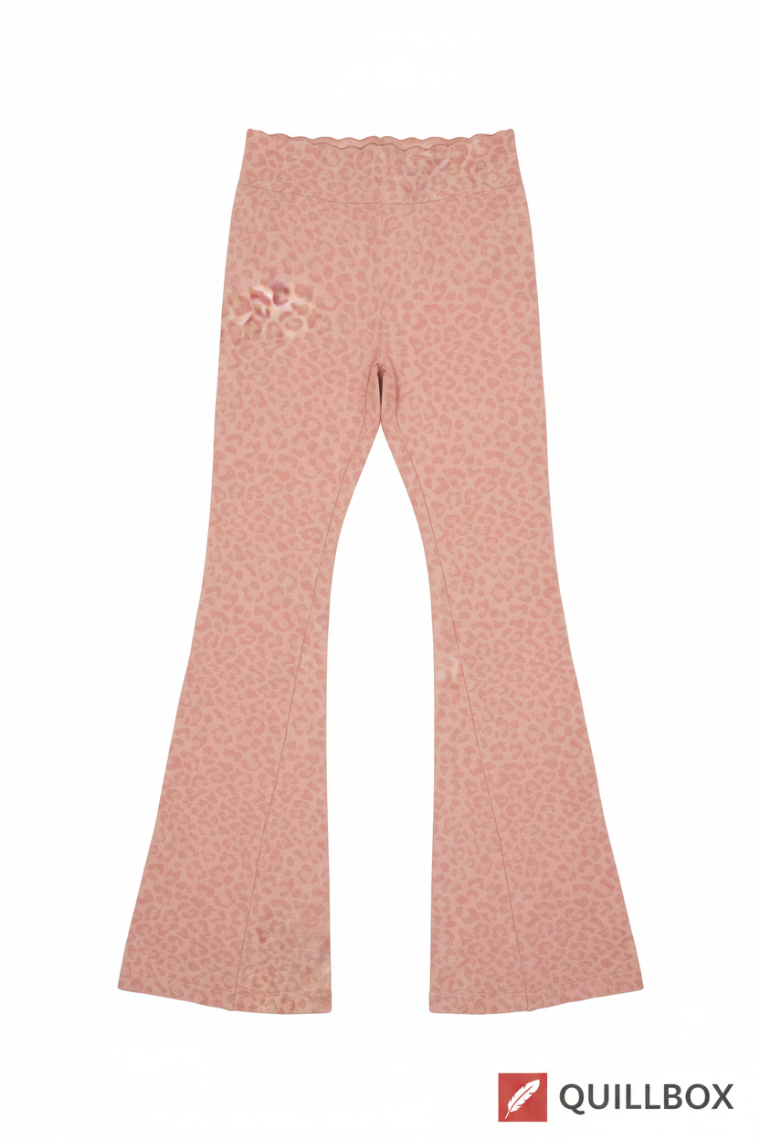 Pantalones Acampanados Estampado Leopardo