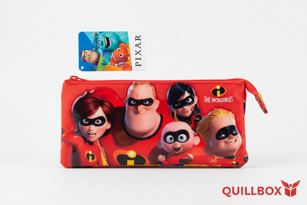 Incredibles Red School Pencil Case