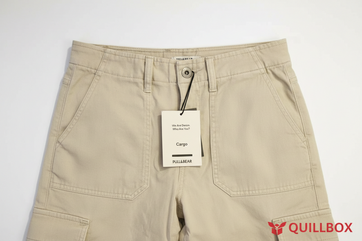 Pull&Bear beige cargo pants