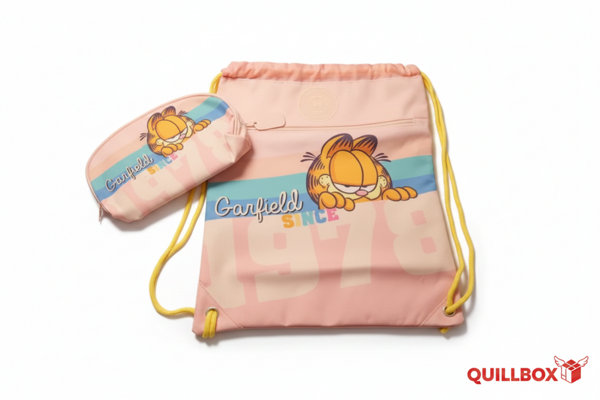 Garfield Backpack, Drawstring Bag and Pencil Case Set