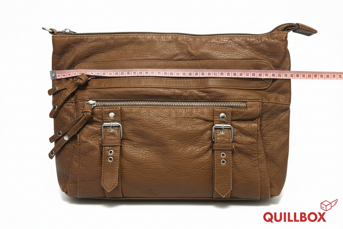 Brown crossbody bag with multiple pockets