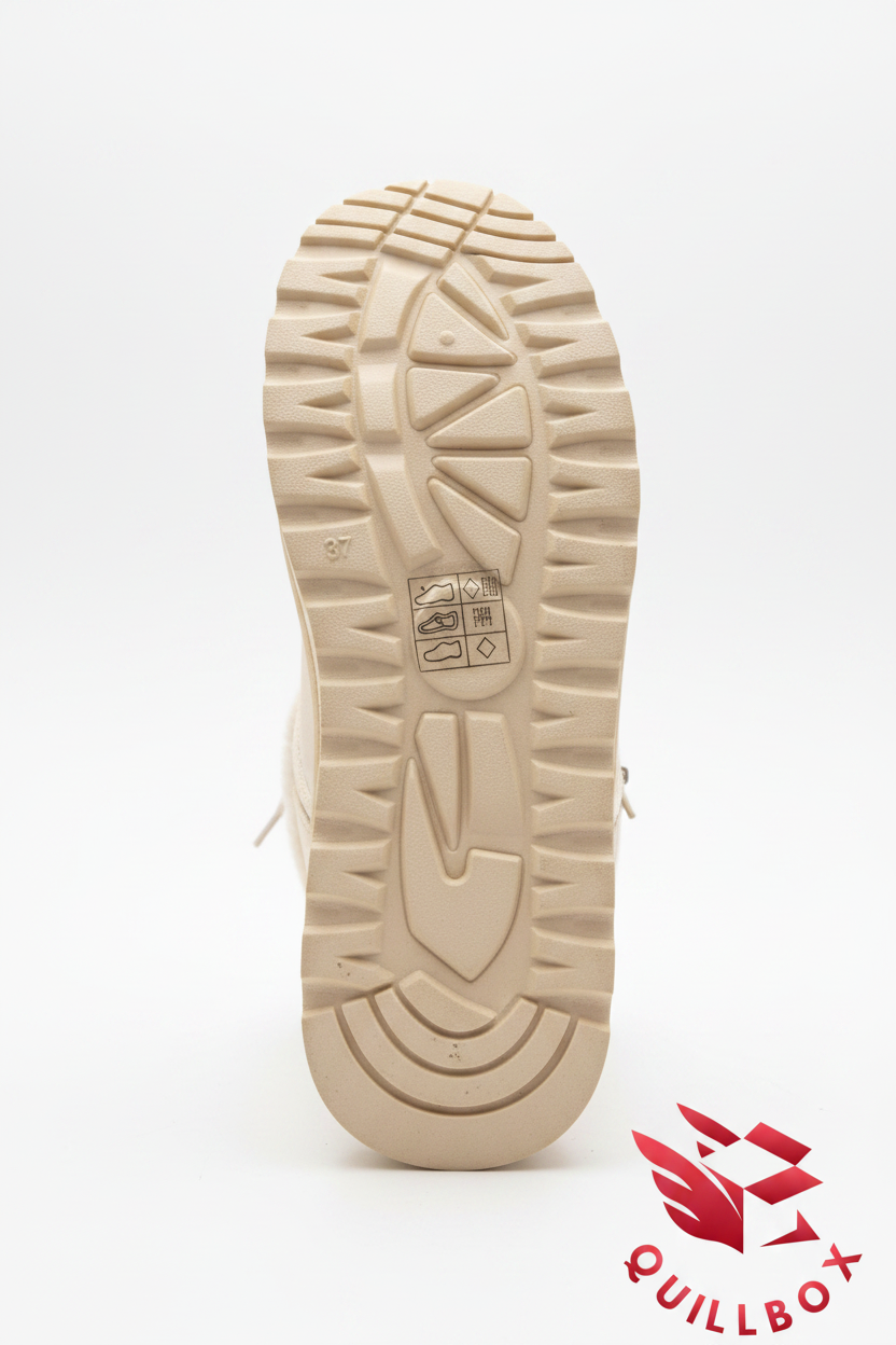 Botas Moon Boot efecto borreguillo beige