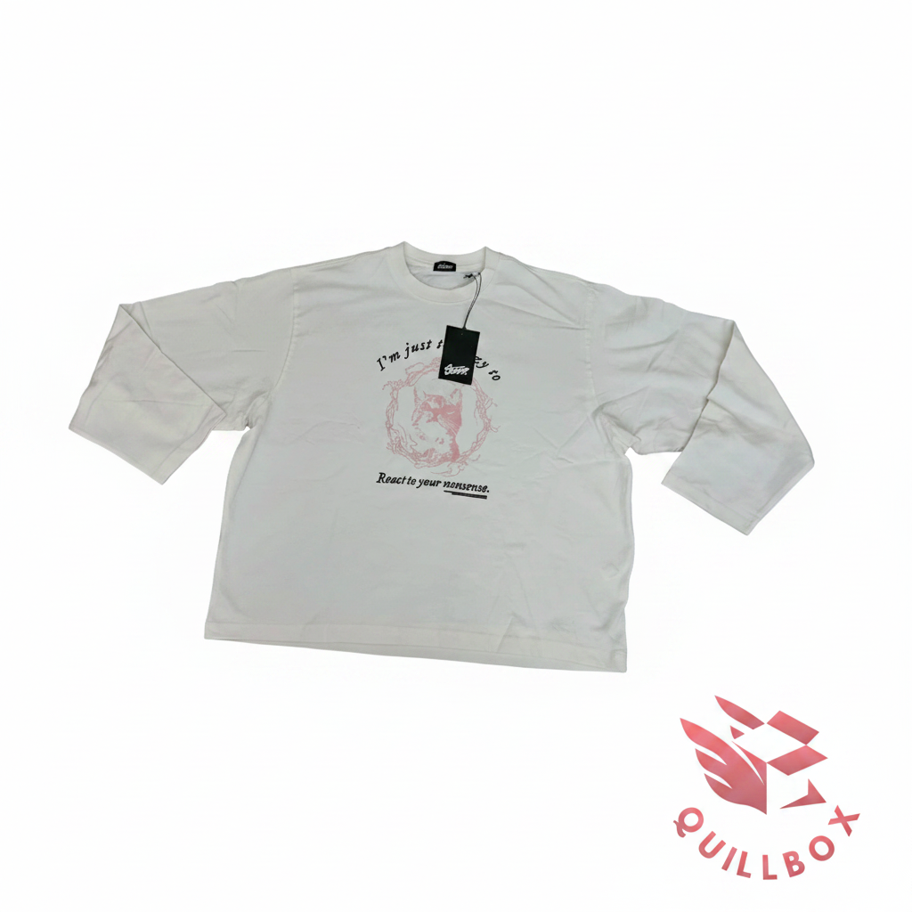 Camiseta Pull&Bear Gato Unisex Blanca