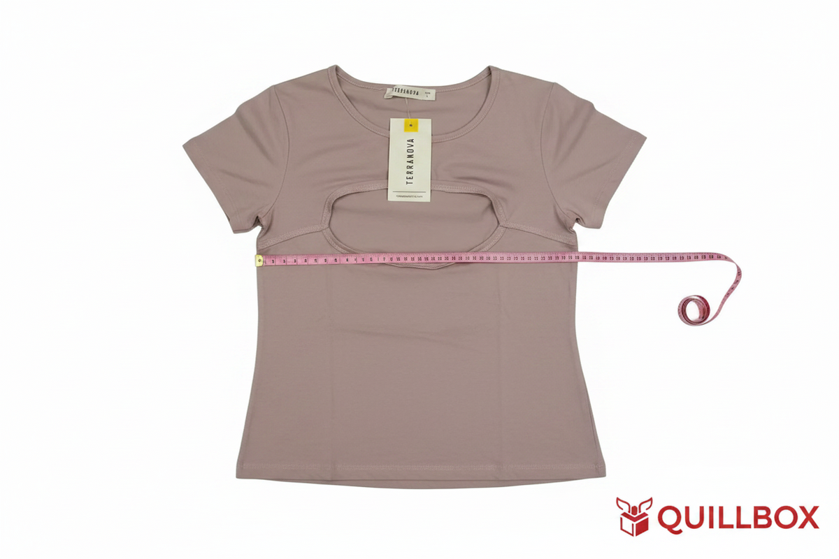 Cut-Out Pastel Lilac One-Size T-Shirt