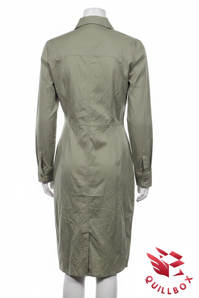 Vestido Stradivarius verde oliva