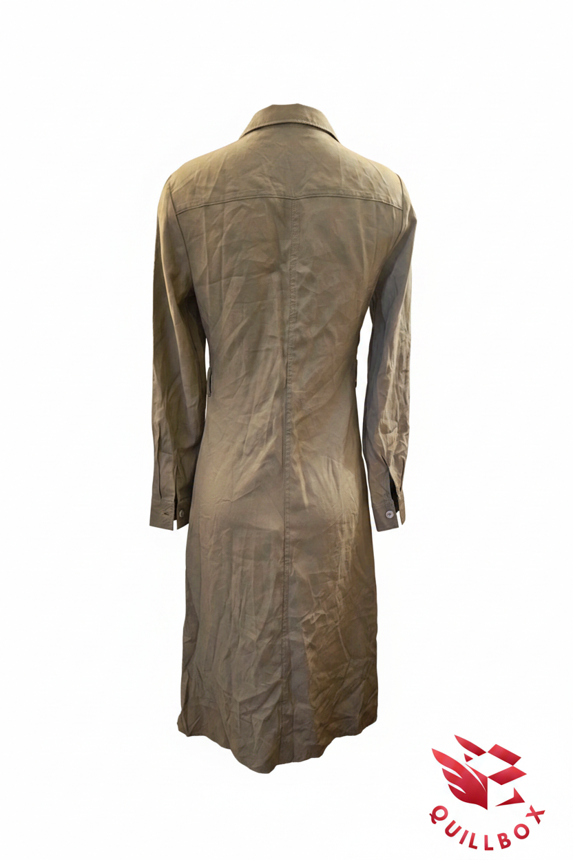 Vestido Stradivarius verde oliva