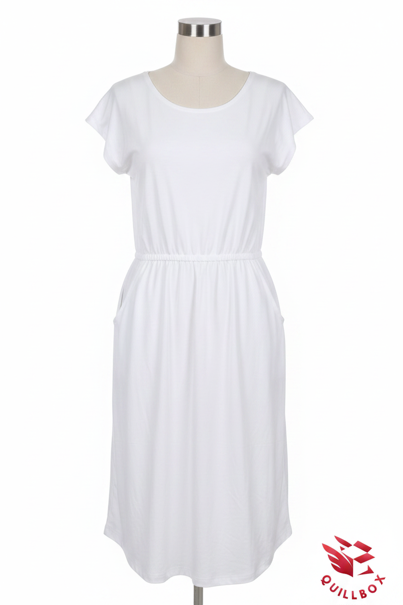 Women's one-size white beach dress