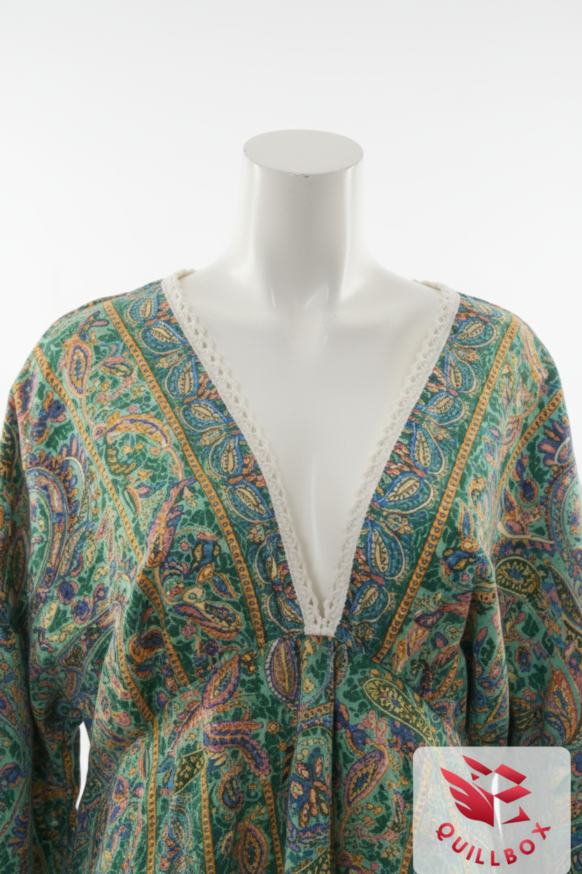 Vestido Boho Chic Estampado Paisley