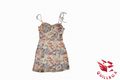 Short floral dress with spaghetti straps