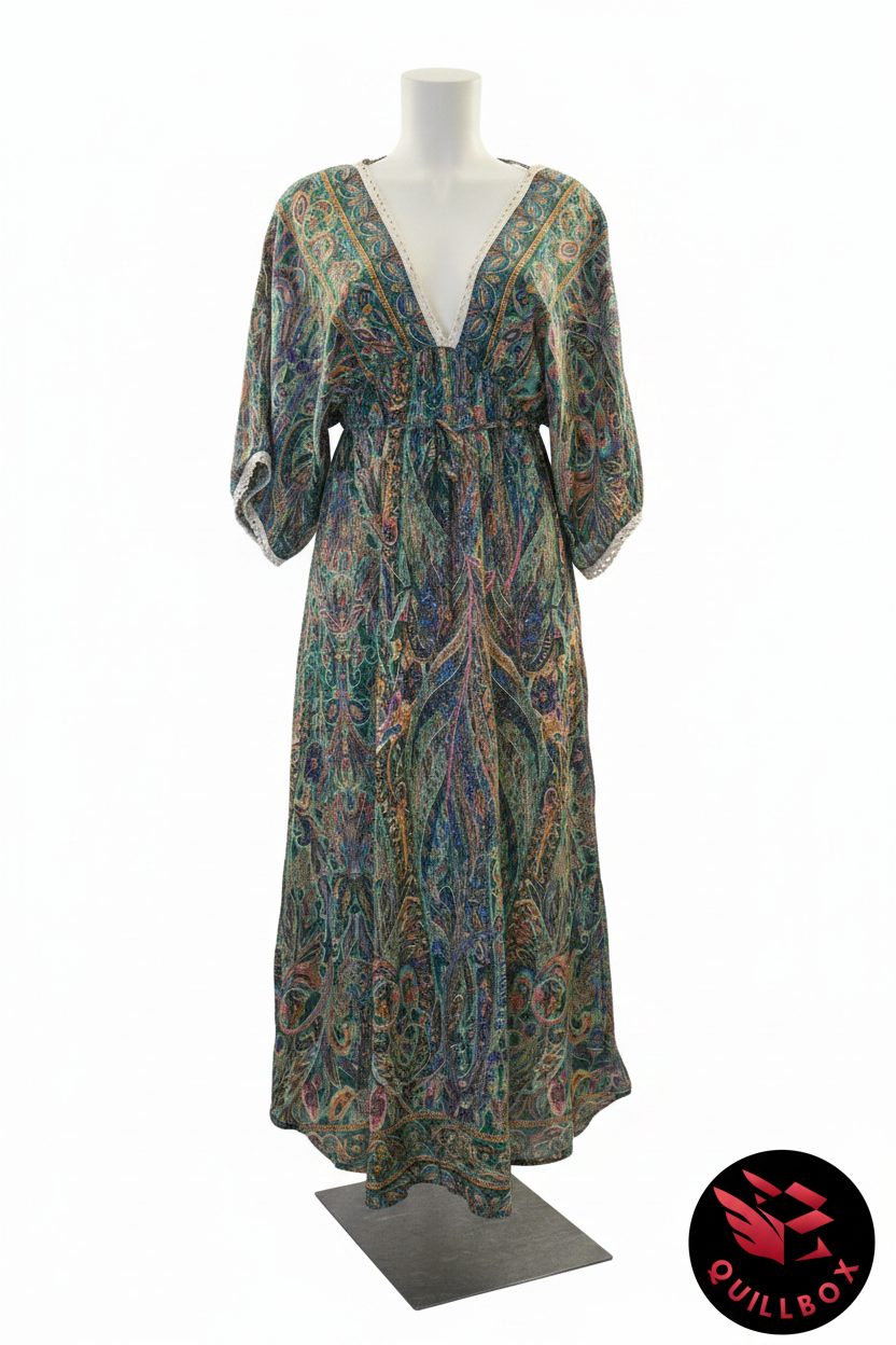 Vestido Boho Chic Estampado Paisley