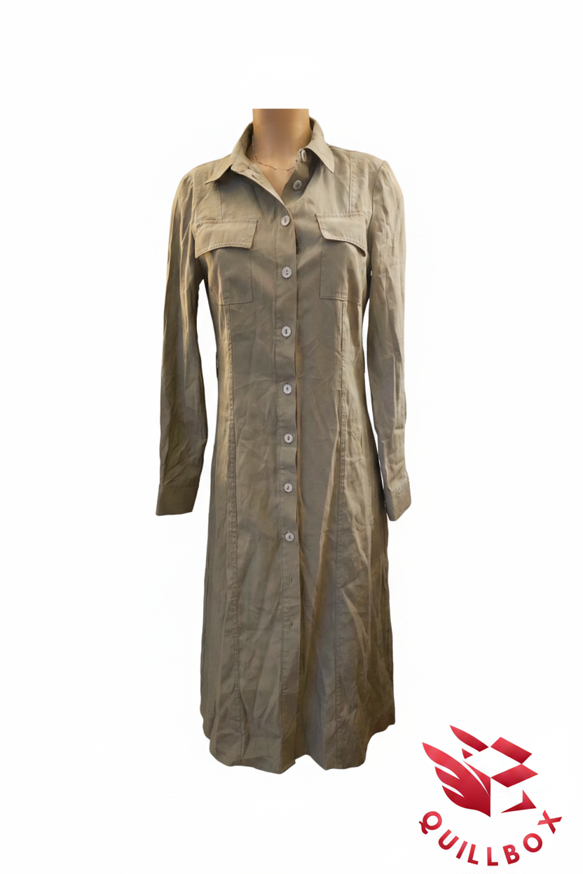 Vestido Stradivarius verde oliva