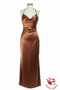 Vestido MIDI color cobre