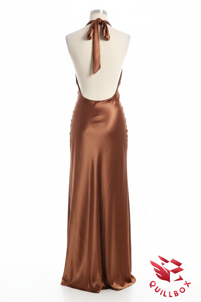 Vestido MIDI color cobre