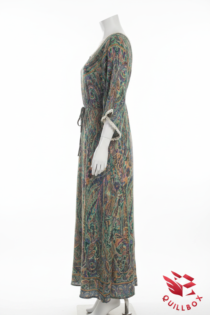 Vestido Boho Chic Estampado Paisley