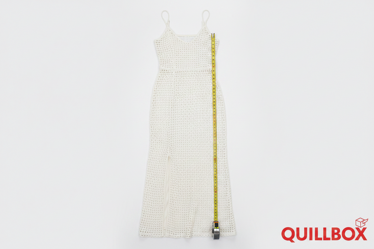 Long white/off-white openwork knit dress!