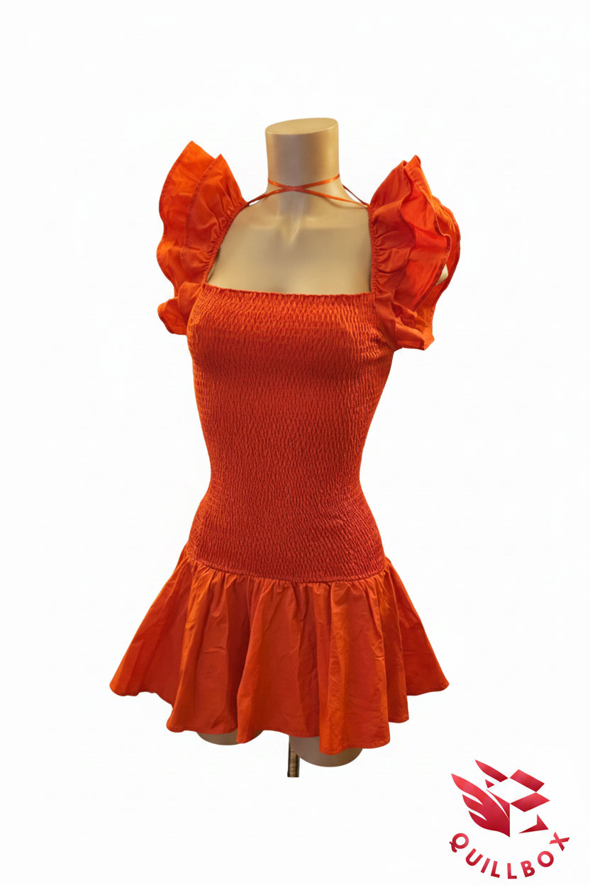 Zara Vestido Rojo Mini