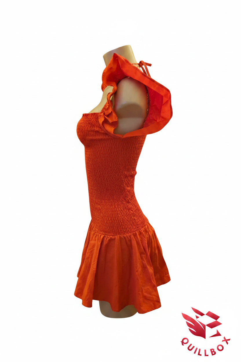 Zara Vestido Rojo Mini